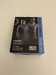 LUMAGLO - CROSSBELT WEARABLE ILLUMINATION WALK, BIKE, RUN NIB Large XL - Picture 1 of 3