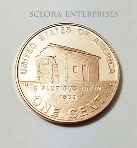 2009 S LINCOLN CASA NATALE CABINA *PROVA* CENTESIMO/PENNY **SPEDIZIONE GRATUITA** - Foto 1 di 3