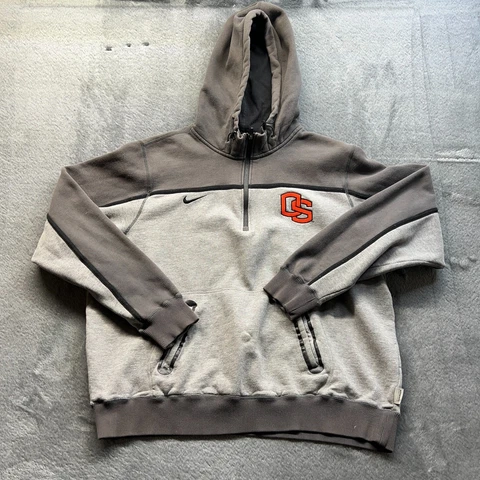 Oregon State Beavers Hoodie Sweatshirt Mens XL Gray Nike #3186N Cover