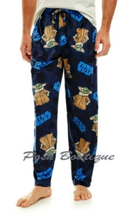 Mens Grogu Pajama Pants Sleep Star Wars Mandalorian S M L XL XXL Baby Yoda NWT - Picture 1 of 3