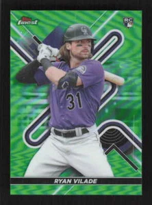 Ryan Vilade 2022 Finest Green Refractor Colorado Rockies #/99 Rookie #20 - Bild 1 von 2