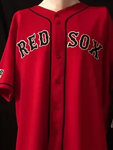 Boston Red Sox #00 "Double Zero" Authentic Red 2007 World Series Jersey Size 52 - Picture 1 of 3