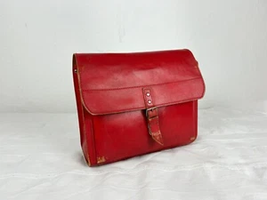 Schultasche Kinder Schulranzen Leder rot vintage Aruzzi Taugo isi Klassik alt - Bild 1 von 10