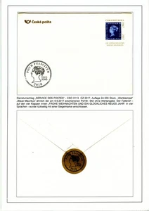 CR / Tschechien - CS0 0113 CZ von 2017 - Dienst-Umschlag u. Einlagekarte - Bild 1 von 2