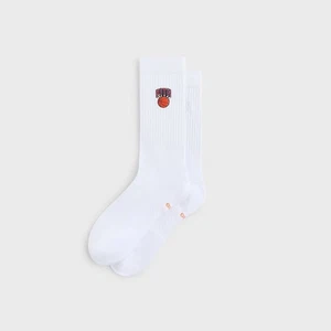 Kith for the New York Knicks Retro Logo Socken FW25 weiß Basketball Socke NBA - Bild 1 von 6