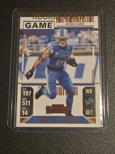 2024 Panini Contenders #33 Amon-Ra St. Brown Game Ticket Red - Picture 1 of 2
