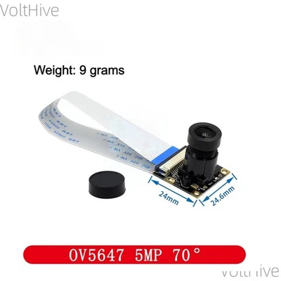 1PCS Raspberry Pi OV5647 5MP 70° Night Vision Fish-eye Camera Fast Shipping New - Image 1 of 4