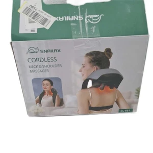 Snailax 4D Kabelloses Nackenmassagegerät Wärme elektrisches Body Massagegerät - Bild 1 von 5