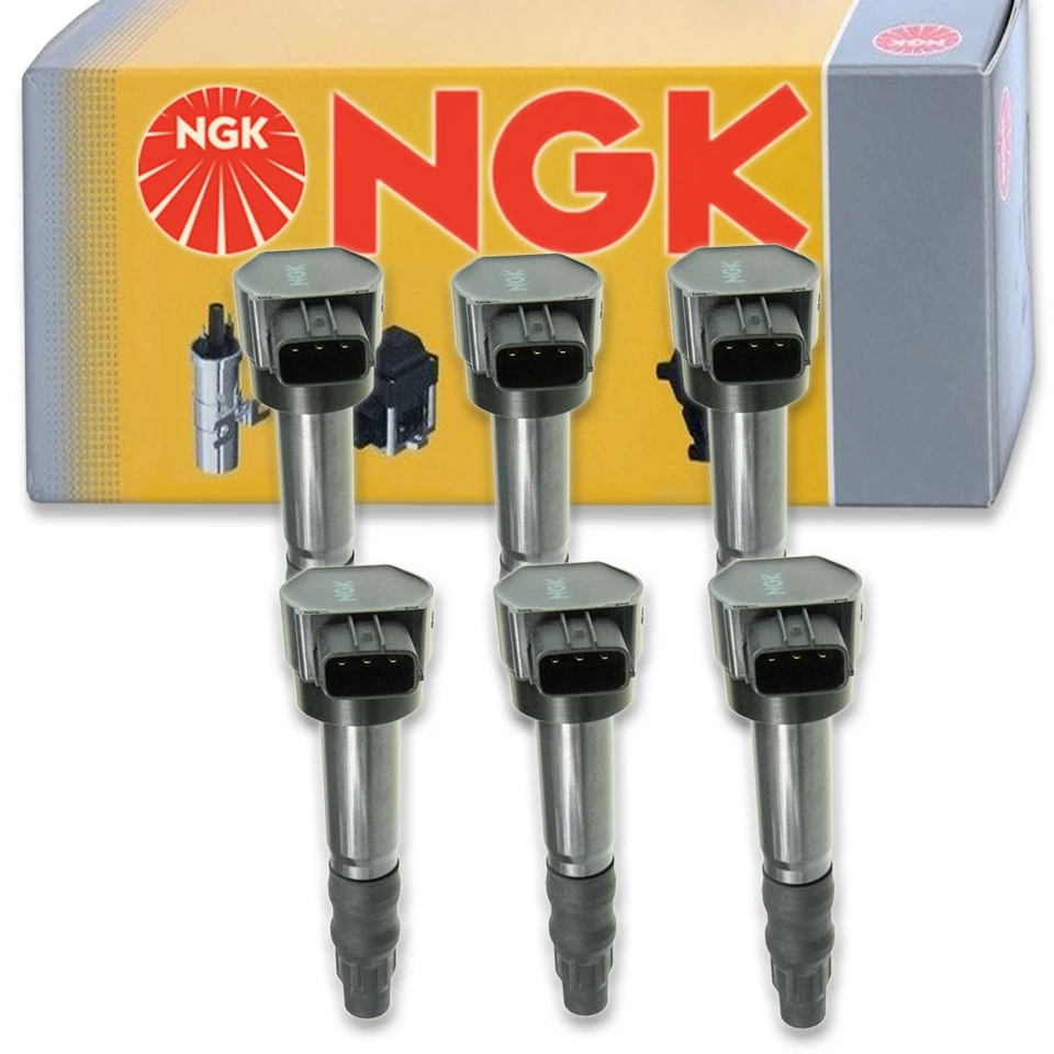Bobina de encendido NGK de 6 piezas para Mitsubishi Eclipse 2006-2012 3,8 L V6 - Spark cf Foto 1 de 4