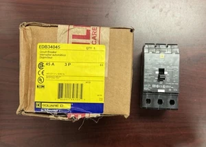EDB34045 EDB Square D 3-polig 45 Ampere 480 Volt zum Anschrauben NEU IM KARTON - Bild 1 von 8