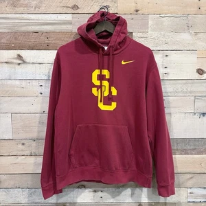 Vintage Y2K Nike USC Trojans Hoodie Mens Large  Sweatshirt Long Sleeve Shirt - Picture 1 of 5