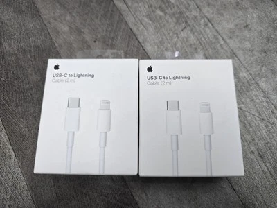 (Pack Of 2) Genuine Apple 2M USB C to Lightning Cable A2441 - MQGH2ZM/A  - Image 1 of 2
