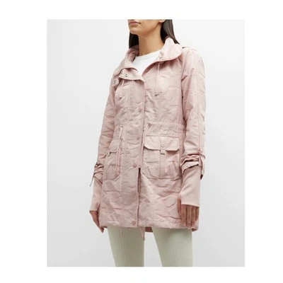 Blanc Noir Womens Small Pink Camo Print Hooded Anorak Jacket Lightweight - Image 1 of 4