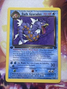 Pokemon Card Team Rocket DARK GYARADOS 25/82 1st EDITION Rare Lp Non Holo - Picture 1 of 2