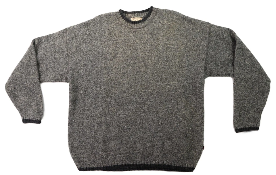 Suéter Top de lana tejido a mano gris XL de WOOLRICH para hombre de gran tamaño Foto 1 de 4