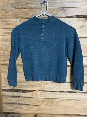 Suéter de Colección Irvine Park Mezcla de Lana Azul Teal Hecho en el Reino Unido Cuello con Botones Para Hombre Mediano Foto 1 de 4