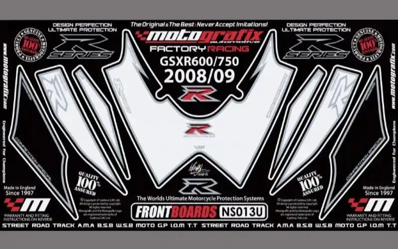 Protección contra impactos de piedras para Suzuki GSXR 600/750 protección de pintura Stone Chip Protection NOS N0031 Foto 1 de 1