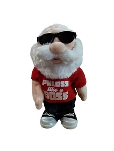 Gemmy Santa Claus Phloss Like A Boss 12" Christmas Animated Plush Dance Boss - Picture 1 of 14