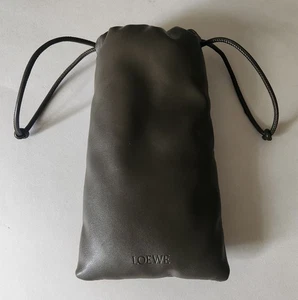 Custodia vuota per occhiali da sole LOEWE custodia morbida imbottita pelle verde 4”x 8” - Foto 1 di 2