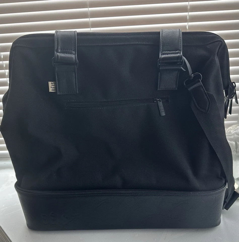 Bolso Beis Weekender Negro Regular Correa Ajustable Correa para el Hombro Foto 1 de 4