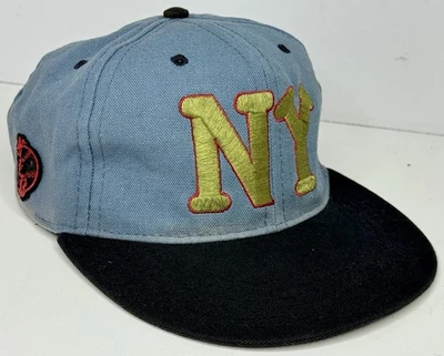 Raro De Colección New York Negro Yankees Oficial Liga Negra Snapback Sombrero Hecho en EE. UU. Foto 1 de 4