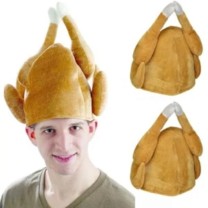 Chicken Leg Hat Thanksgiving Turkey Hat Irish Festival Oktoberfest Chicken HAT - Picture 1 of 7