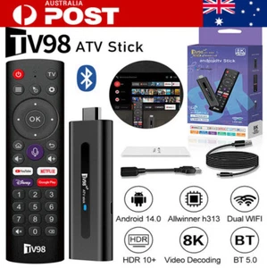 Media Player Fire TV Stick 8K HD Android 14.0 Dual WiFi Bluetooth Voice Remote - Picture 1 of 16