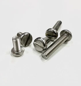 Slotted Pan Head Bolts A2 Stainless Steel Machine Screws M3 M4 M5 M6 Din 85 - Picture 1 of 3