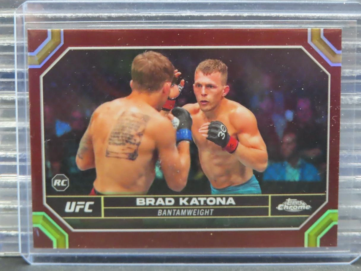 2024 Topps Chrome UFC Brad Katona Magenta Refractor Rookie RC #1 Bantamweight
