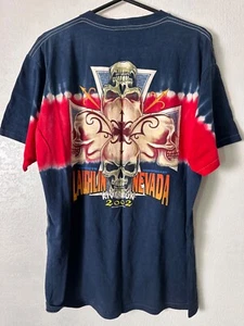 Camiseta para hombre Motorcycle Rally XL Tie Dye vintage Y2K 2002 Laughlin, NV River Run - Imagen 1 de 7
