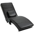 Relaxliege mit Massagefunktion Loungesessel Chaiselongue Zero-G Design Schwarz