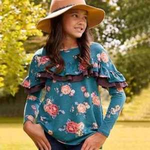 Girls Matilda Jane Choose you own path Lovely Roses Sweatshirt Size 10 NWT - Picture 1 of 2