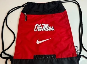 Nike Ole Miss Rebels Drawstring Backpack 100% Polyester Gym Sports Hiking School - Picture 1 of 7