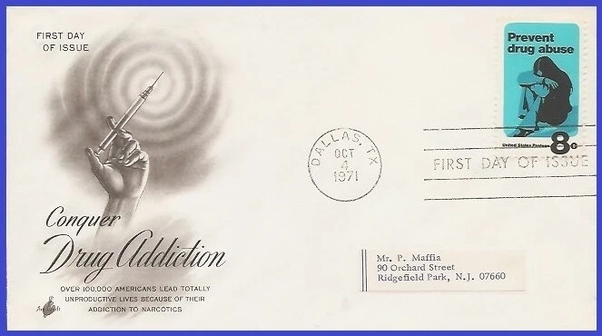 USA4 #1438 ADDR ARTCRAFT FDC   Prevent Drug Abuse - Image 1 of 1