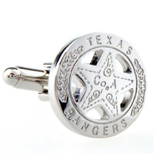 Texas Ranger Insignia Estrella Gemelos Boda Novio Padre Caja de Regalo Envío Gratuito EE. UU. - Imagen 1 de 3