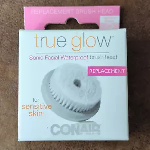 True Glow by Conair Sonic Facial Brush Replacement Brush Head For Sensitive Skin - Picture 1 of 5