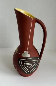 Bay Keramik - rare hand-painted art pottery "Brasil" vase - Bodo Mans - 1950s - Picture 1 of 10