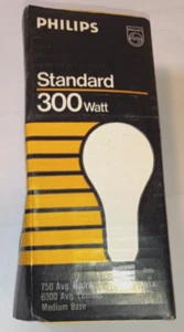 Philips~300 Watt~For Display Only~PS25~Frost~750 Life Hours - 6,300 Lum.~Vintage - Picture 1 of 14