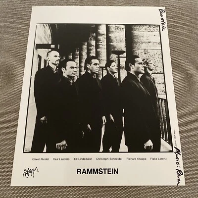 Rammstein Press Photo 8x10", Slash Records See Description. - Image 1 of 3