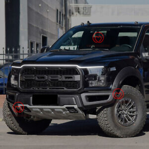 Front Grille Trim LED Hood Strip Lights DRL Decorative Lamps For Ford F-150