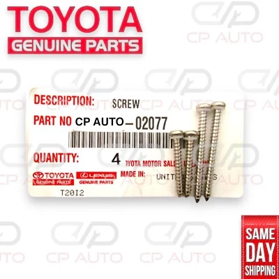 01 - 04 TOYOTA TACOMA PARAFUSOS DE LANTERNA TRASEIRA QTD 4 FABRICANTE DE EQUIPAMENTO ORIGINAL NOVO - Imagem 1 de 4