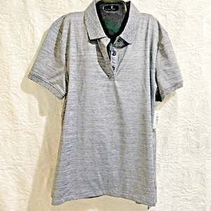 NWT Ladies Polo Type Shirt Gray Size Medium Amazon Essentials Collared Buttons - Picture 1 of 11