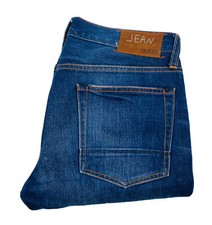 JEAN SHOP Rocker Straight Leg Mens Jeans In Raw Rinsed Light Weight Denim 29x30