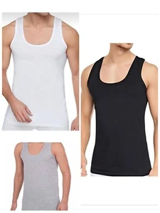 3-6-12 Pack Herren Unterhemden Feinripp Tank Top  Achselhemd %100 Baumwolle K-87 - Bild 1 von 13