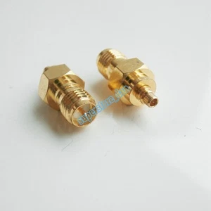 RP SMA FeMale Jack to MMCX Male Plug Straight RF Connector Adapter Radio - Picture 1 of 6