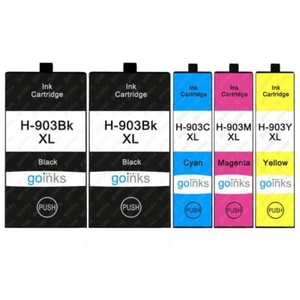 5 Printer Ink Cartridges (Set+Bk) to replace HP 903 XL Compatible/non-OEM - Picture 1 of 1