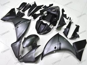 For 12-14 YAMAHA YZF R1 Matt Grey Black ABS Injection Mold Bodywork Fairing Kit - Bild 1 von 9