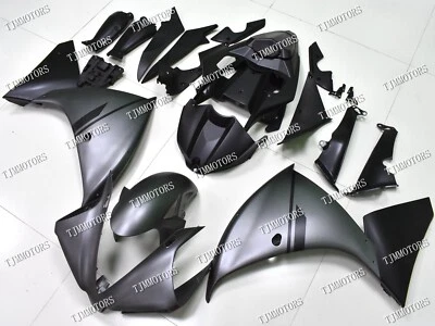 For 12-14 YAMAHA YZF R1 Matt Grey Black ABS Injection Mold Bodywork Fairing Kit — 第 1/4 张图片