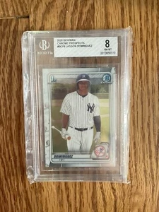 2020 Bowman Chrom Prospect JASSON DOMINGUEZ 1. Karte RC bewertet 8 NM Yankees - Bild 1 von 6
