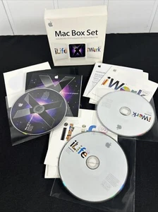 Mac Box Set OS X Leopard 10.4.8 10.5.6 iLife 09 iWork 09 - MB997Z/A - Picture 1 of 6